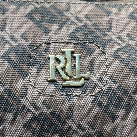 Polo Ralph Lauren Women’s Brown Faux Leather With RLL Monogram Crossbody Bag - Picture 5 of 13